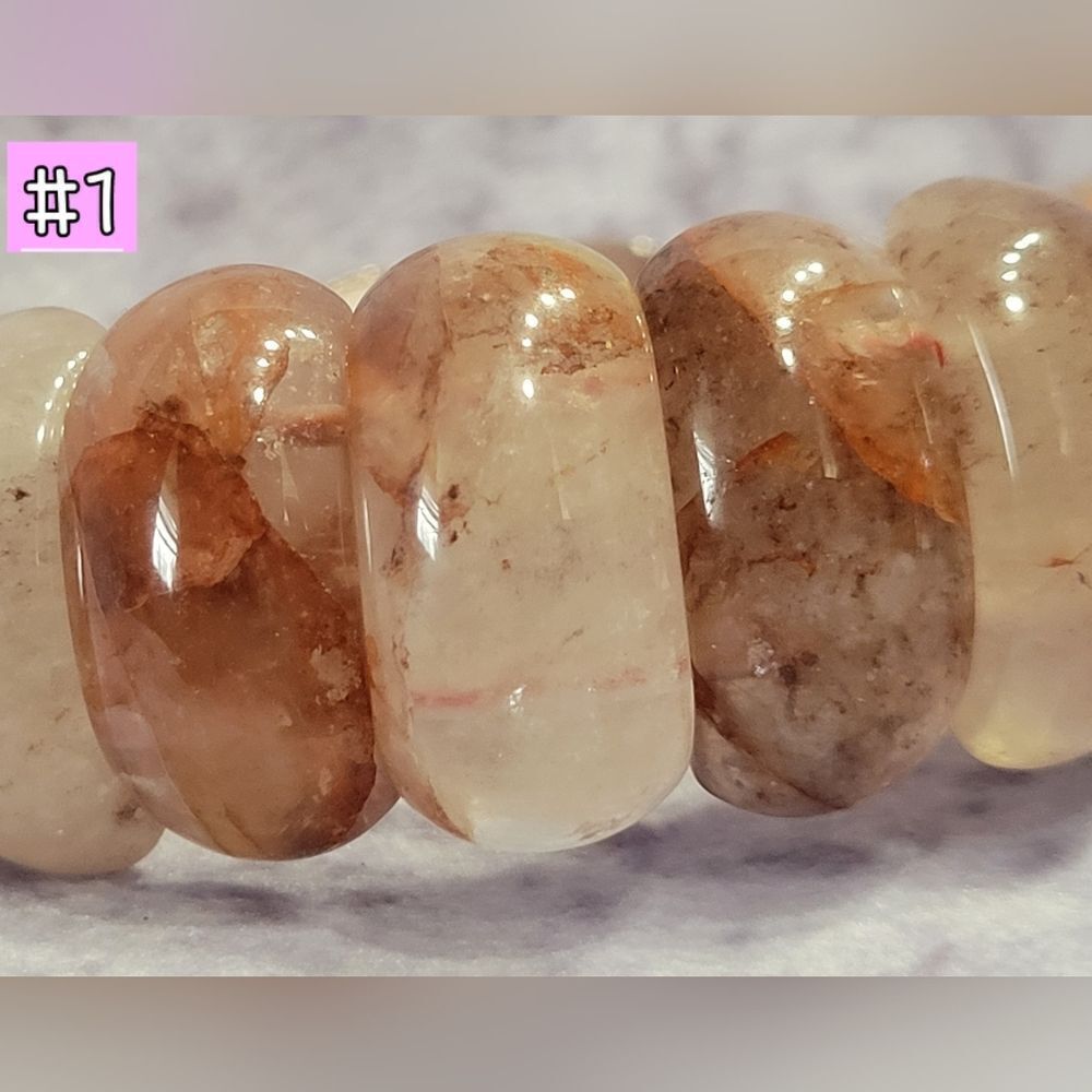Fire Quartz Stretch Bracelet - Picture 2 of 7